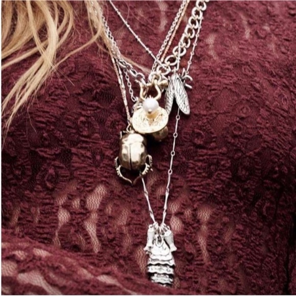 Zara Jewelry - New! Zara Mixed Metal Fish Necklace Stack Set (1066) NWOT